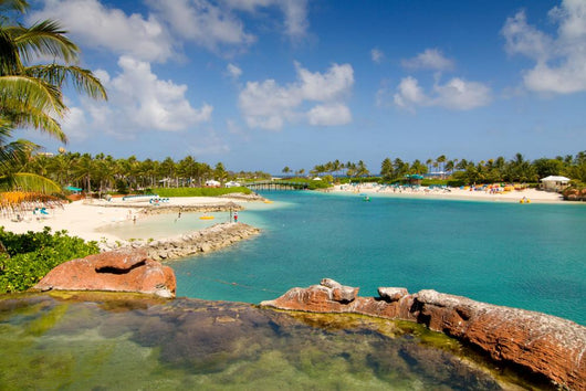 Tropical Paradise Island Beach Wall Mural