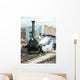Steam Engine Planet Wall Mural