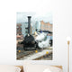 Steam Engine Planet Wall Mural