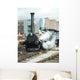 Steam Engine Planet Wall Mural