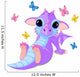 Cute Sitting Baby Dragon Wall Decal