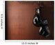 Boxing-glove hanging on wooden background Wall Mural