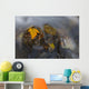 Yellow Salmonberry Leaf Clinging Wall Decal Design 1