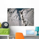 Person Snowboarding down Chute Wall Decal