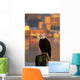 Bald Eagle Perched Piling Wall Decal