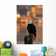 Bald Eagle Perched Piling Wall Decal