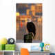 Bald Eagle Perched Piling Wall Decal