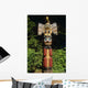 Closeup Totem Pole Totem Wall Decal
