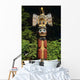 Closeup Totem Pole Totem Wall Decal
