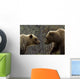 Sow and Cub Grizzly Wall Decal