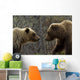Sow and Cub Grizzly Wall Decal