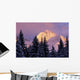 Chugach Mtns Bathed Alpenglow Wall Decal
