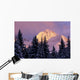 Chugach Mtns Bathed Alpenglow Wall Decal