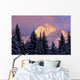 Chugach Mtns Bathed Alpenglow Wall Decal