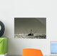 Silhouetted Salmon Troller Fishing Wall Decal