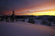 Winter Scenic Sunset with Wall Decal