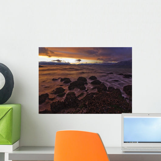 Winter Sunset Zimovia Strait Wall Decal