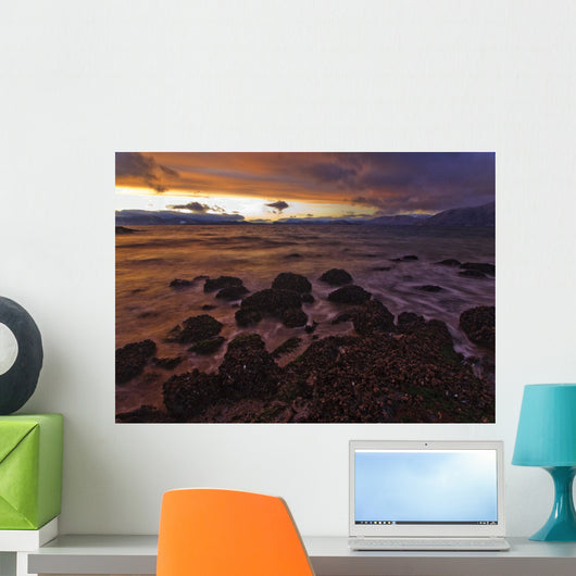 Winter Sunset Zimovia Strait Wall Decal
