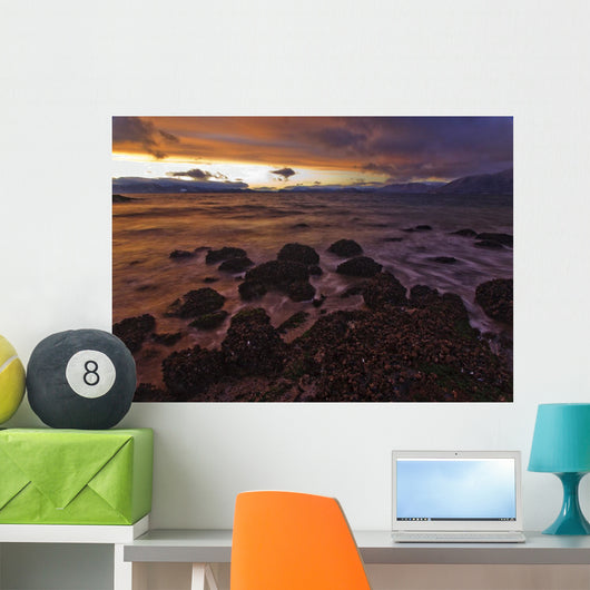 Winter Sunset Zimovia Strait Wall Decal