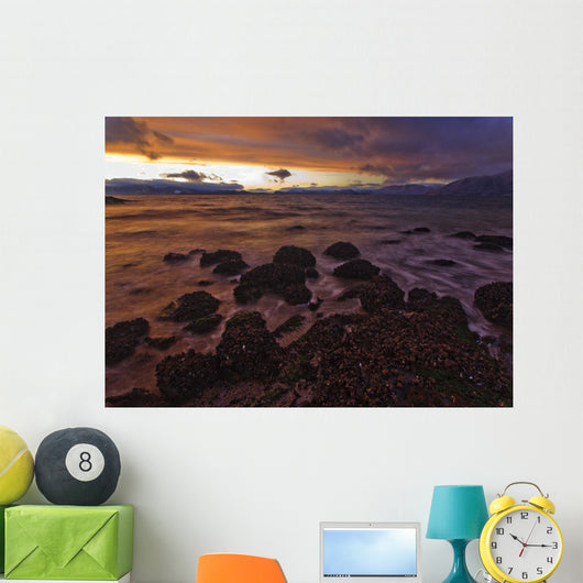 Winter Sunset Zimovia Strait Wall Decal