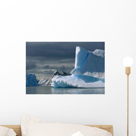 Icebergs Harlequin Lake Summer Wall Decal