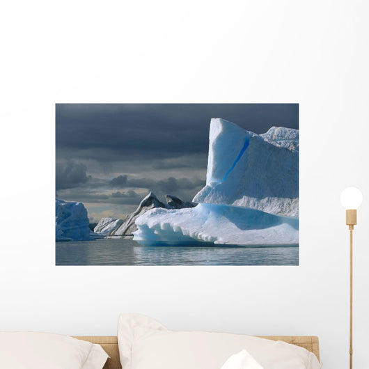 Icebergs Harlequin Lake Summer Wall Decal