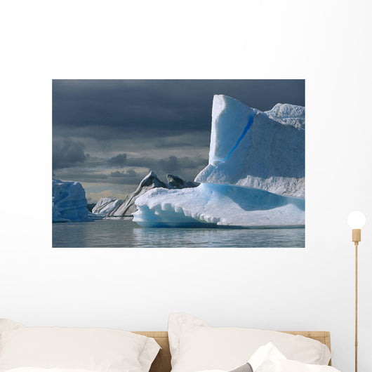 Icebergs Harlequin Lake Summer Wall Decal