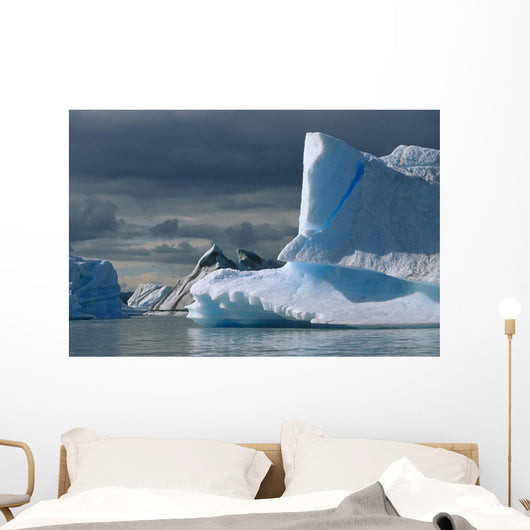 Icebergs Harlequin Lake Summer Wall Decal