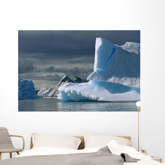 Icebergs Harlequin Lake Summer Wall Decal