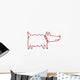 dog hanger Wall Decal