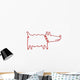dog hanger Wall Decal