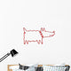dog hanger Wall Decal