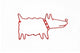 dog hanger Wall Decal