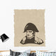 the vector Napoleon Bonaparte head Wall Mural