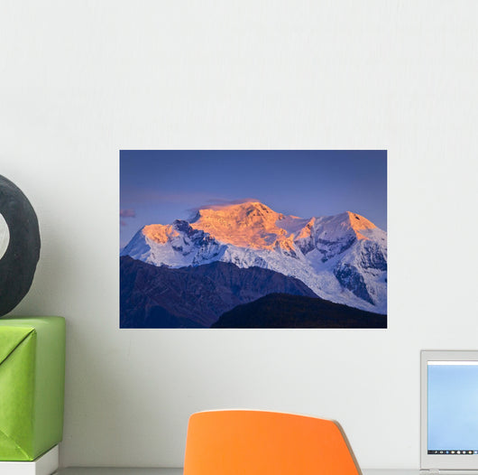 Alpenglow Mount Blackburn Sunrise Wall Decal