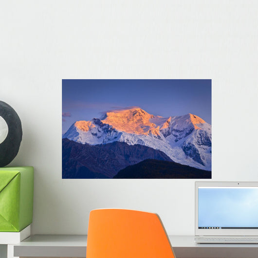 Alpenglow Mount Blackburn Sunrise Wall Decal