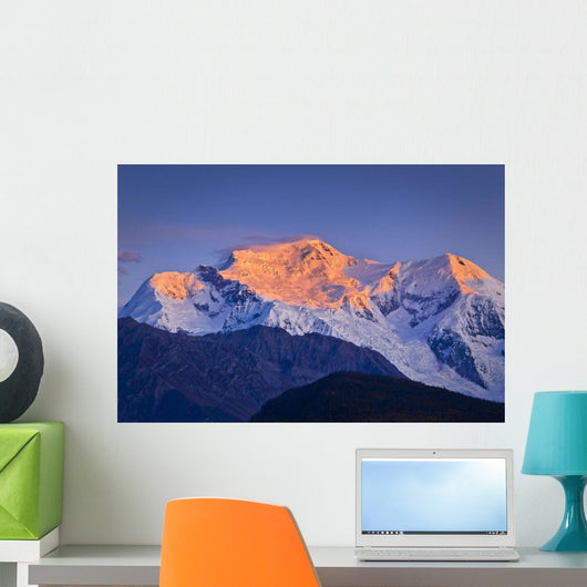 Alpenglow Mount Blackburn Sunrise Wall Decal