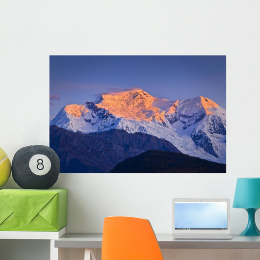 Alpenglow Mount Blackburn Sunrise Wall Decal