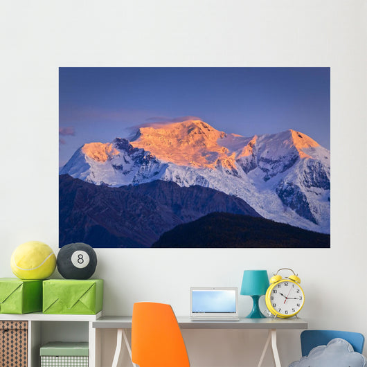 Alpenglow Mount Blackburn Sunrise Wall Decal