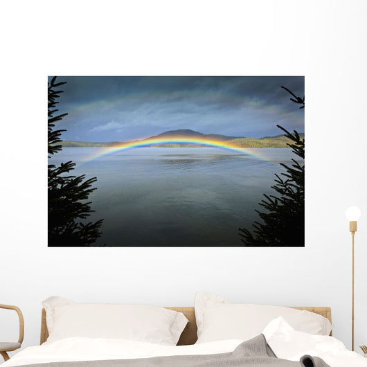 Low Arching Rainbow over Wall Decal