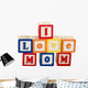 I Love Mom on White with Path Wall Decal