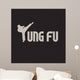 Kung Fu Black Wall Decal