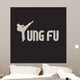 Kung Fu Black Wall Decal