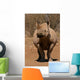 Black Rhinoceros Wall Mural