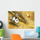antique lures, rod and reel Wall Mural