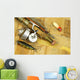 antique lures, rod and reel Wall Mural
