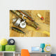 antique lures, rod and reel Wall Mural