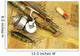 antique lures, rod and reel Wall Mural
