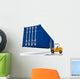 loader lifts container Wall Decal
