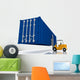 loader lifts container Wall Decal